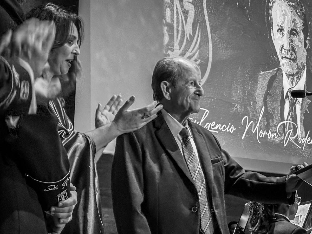 Fulgencio Morón en un concierto de la Banda de Música de Santa Ana de Dos Hermanas.