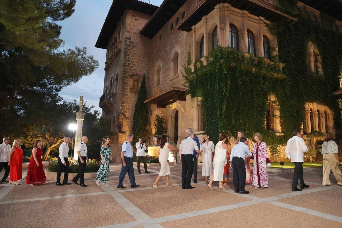 Les imatges de la recepció estival de la Família Reial a Mallorca