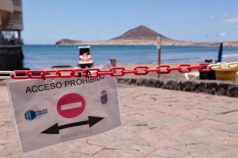 Cierre de la playa de El Médano por contaminación