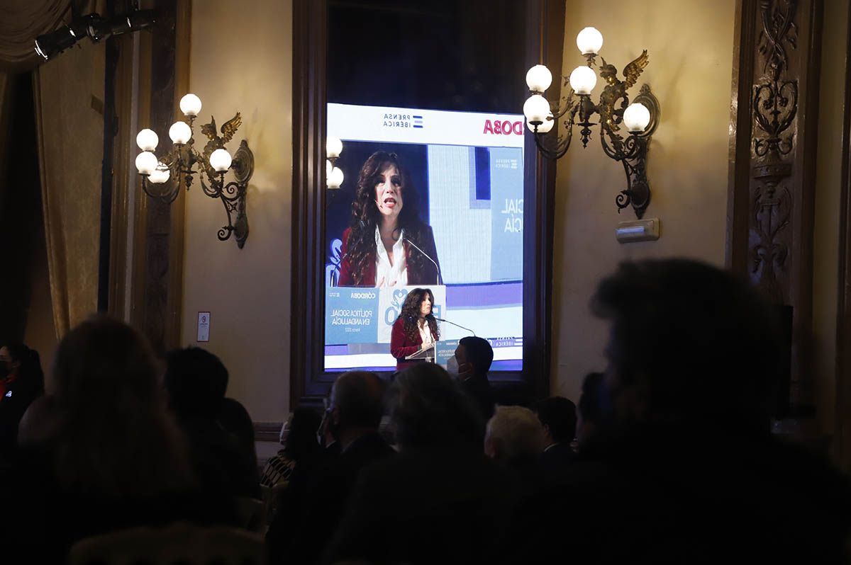 La consejera Rocío Ruiz en el Foro Diario Córdoba sobre las políticas sociales