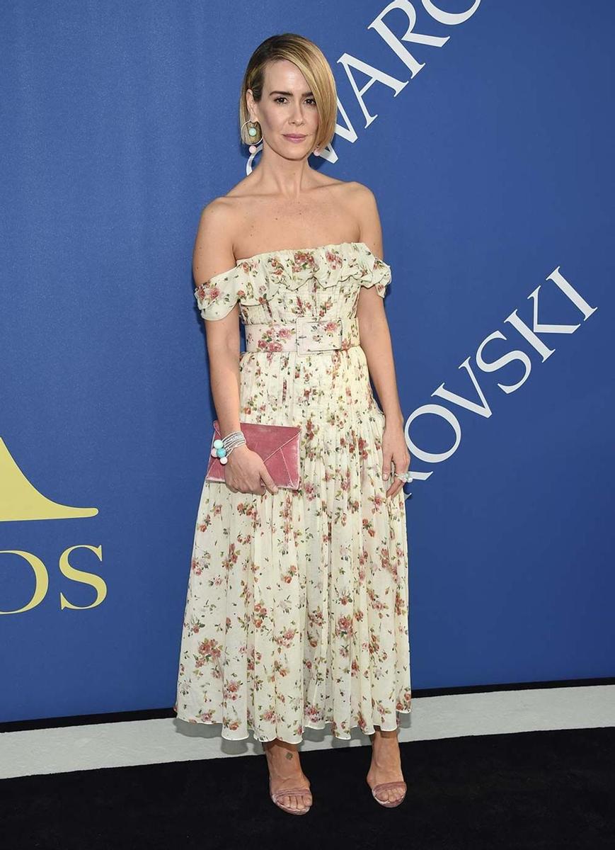 Sarah Paulson, en los CFDA Fashion Awards 2018