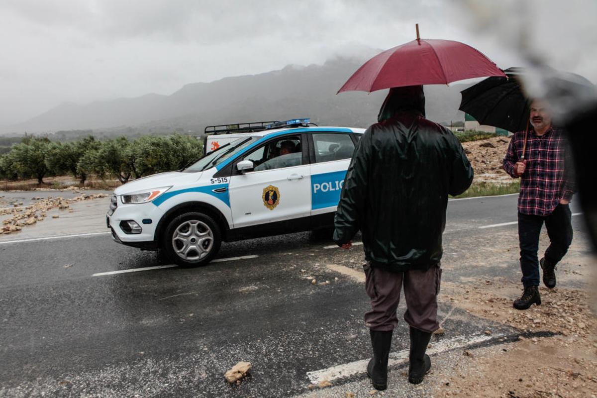Destrozos en El Comtat por el temporal