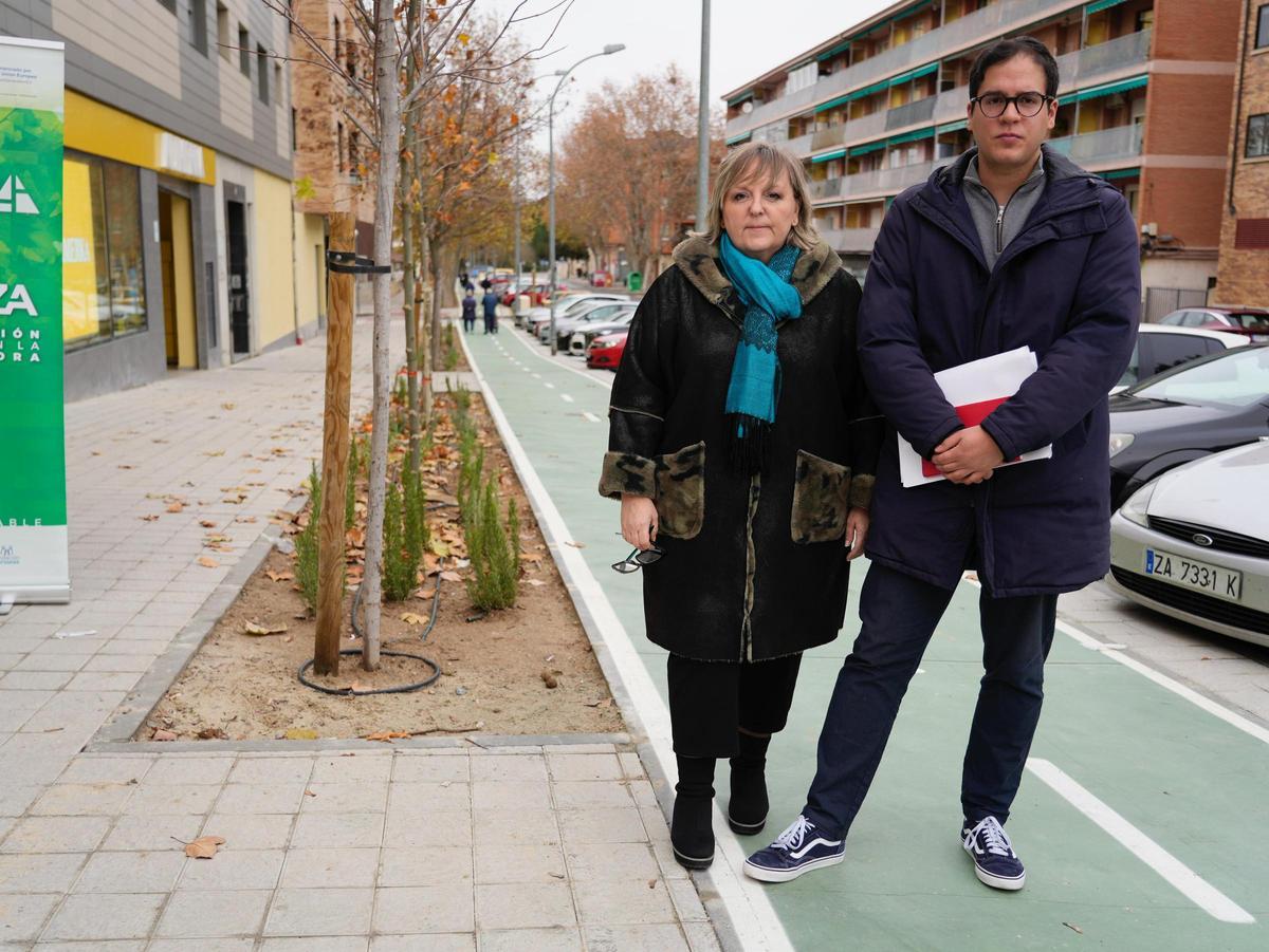 Los concejales Ana Belén González y Pablo Novo.