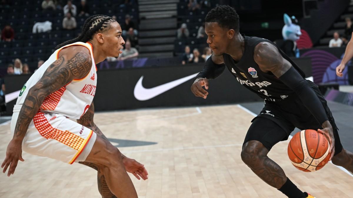 Dennis Schroder, durante el partido