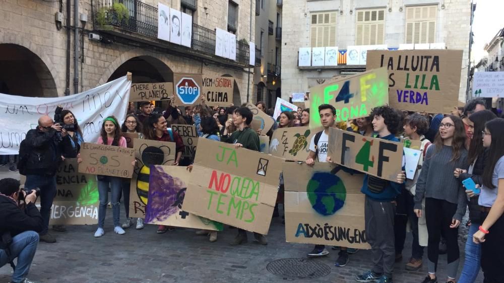 Manifestació contra el canvi climàtic a Girona