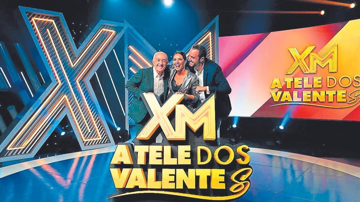 Xosé Ramón Gayoso, Lucía Rodríguez y Santi Gutiérrez, en ‘Xente Marabillosa’.