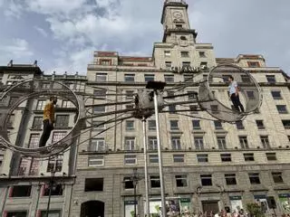 VIDEO: El festival Cafca lleva a la Escandalera una "Rueda de la muerte" de 12 metros