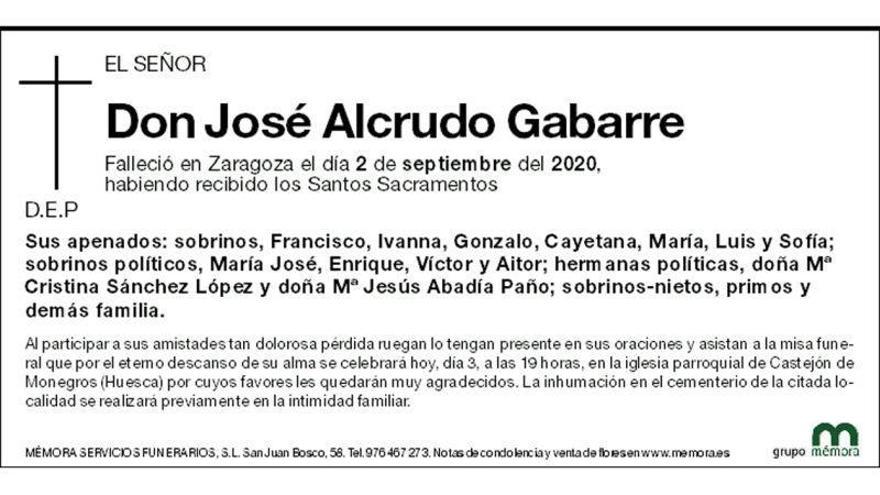 José Alcrudo Gabarre