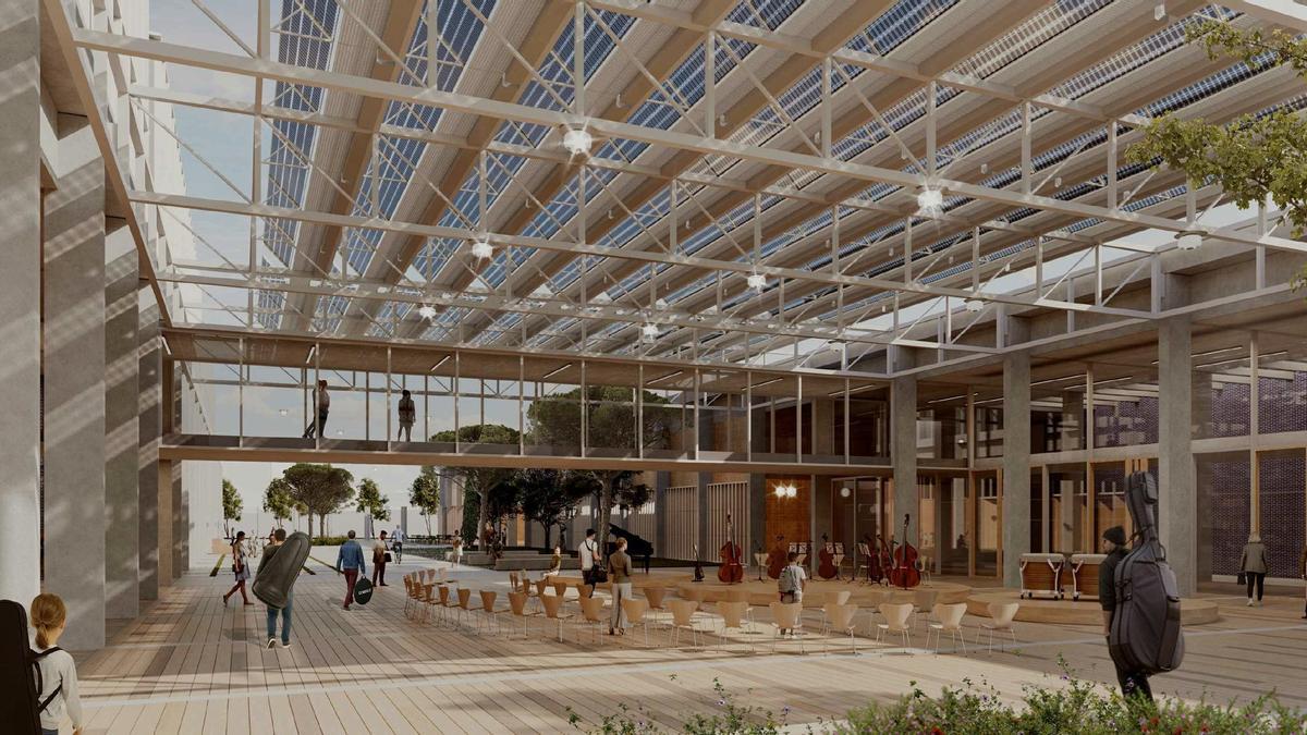 Imagen de lo que será el futuro Distrito de las Artes de Palma