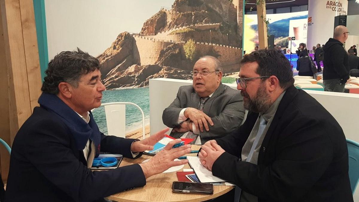 L’alcalde de Blanes, Jordi Hernández, i el primer tinent d’alcalde, Joan Felip, en una reunió