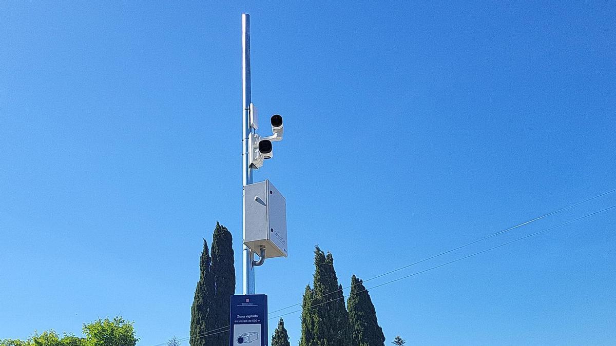 Una de les càmeres de videovigilància