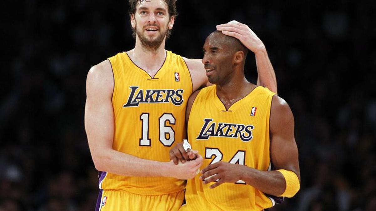 Pau Gasol y Kobe Brayant