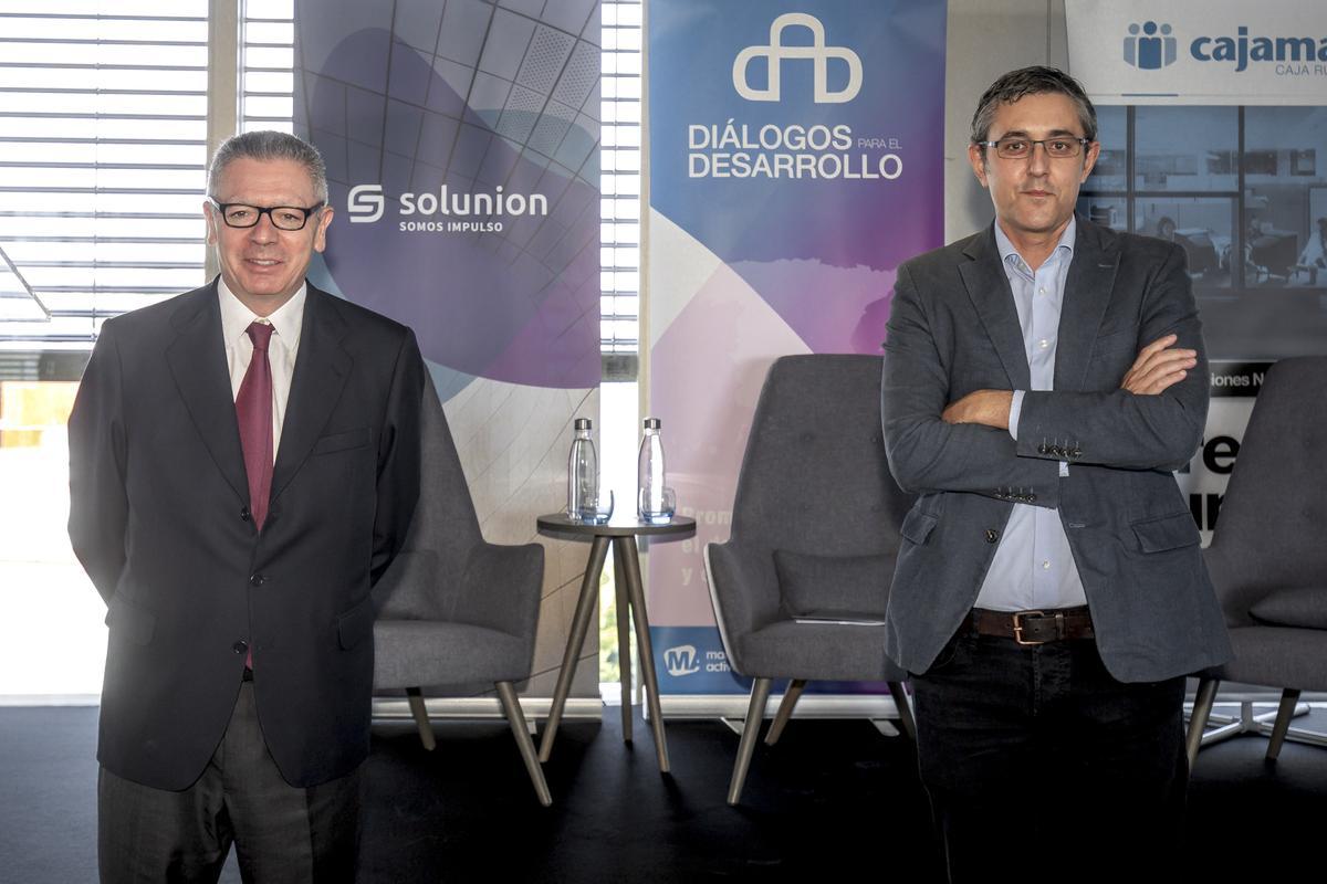 Alberto Ruiz Gallardón y Eduardo Madina, hoy en Palma