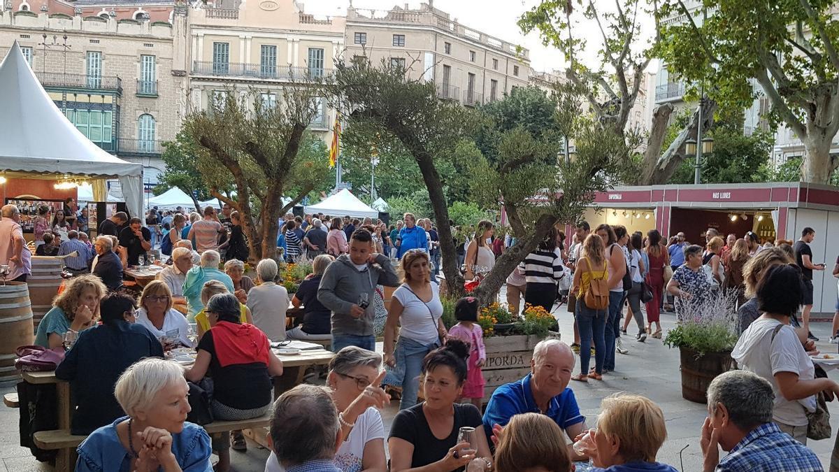 Pla general de la mostra del vi de la Rambla de Figueres, en una imatge cedida aquest 9 de setembre del 2019.