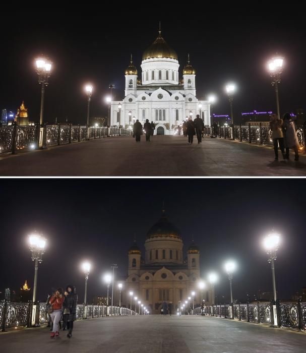 Earth Hour in Moscow