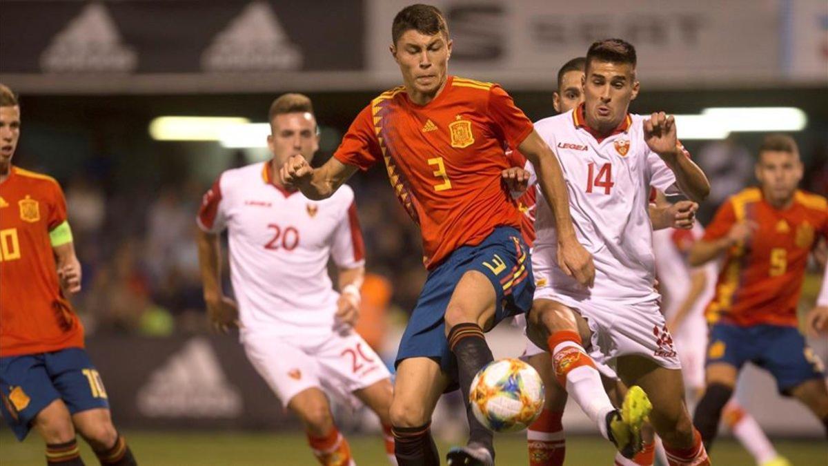 El azulgrana Jorge Cuenca abandona la selección sub-21 por lesión