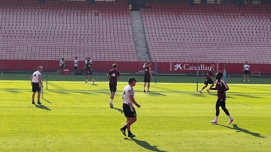 Vídeo | El Sevilla Fútbol Club entrena en el Ramón Sánchez-Pizjuán a tres días de empezar LaLiga EA Sports ante el Rayo Vallecano