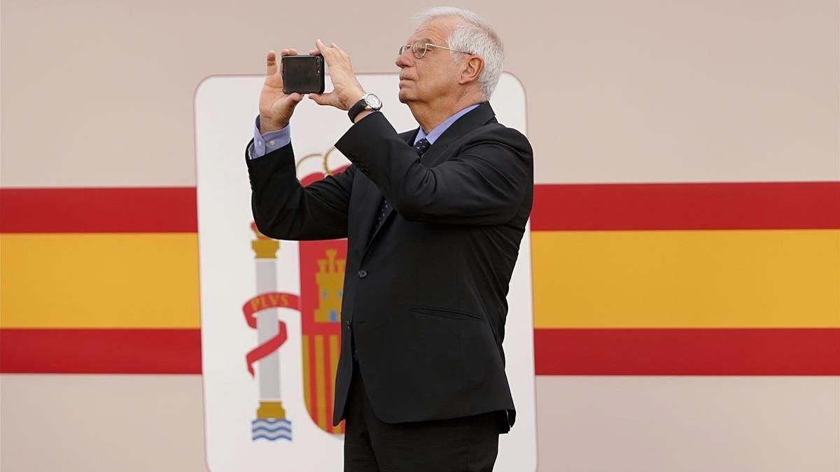 Josep Borrell, en una imagen del pasado Doce de Octubre.