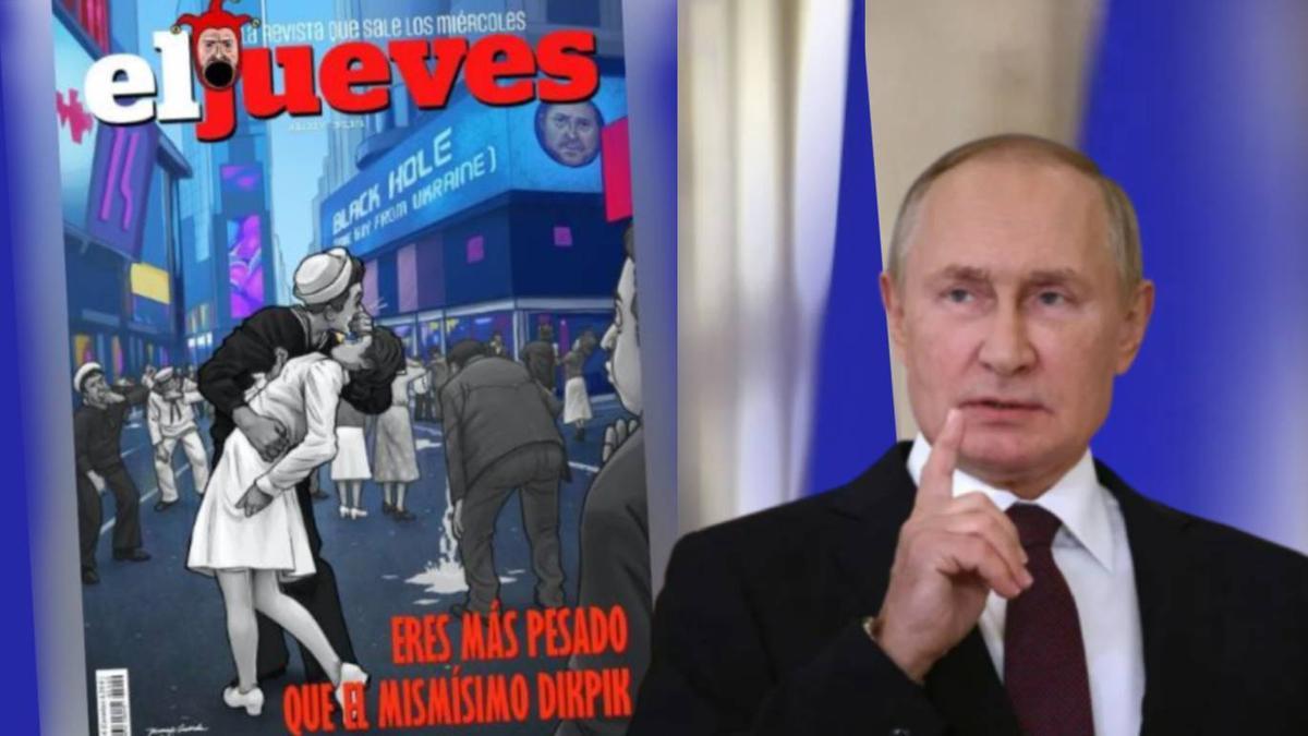 Portada falsa de 'El Jueves' contra Zelenski, uno de los incidentes de desinformación alentados por el régimen de Putin.