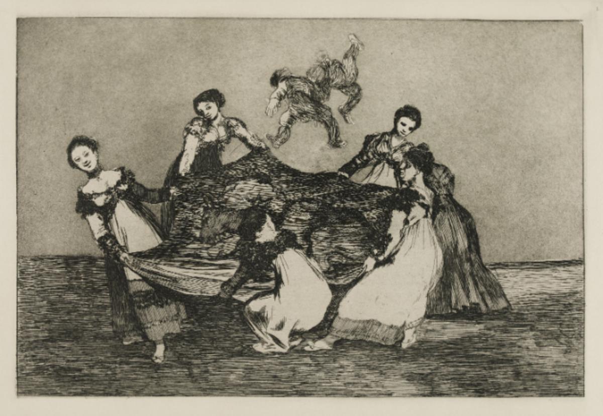 Uno de los 'Proverbios' de Goya comprados por el Bellas Artes.