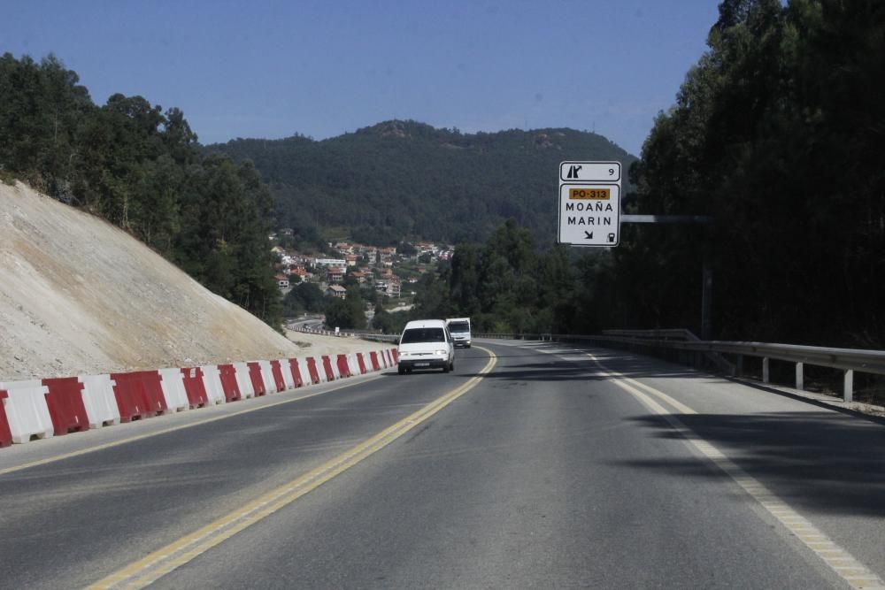 Sin carretera Moaña - Marín durante 3 meses