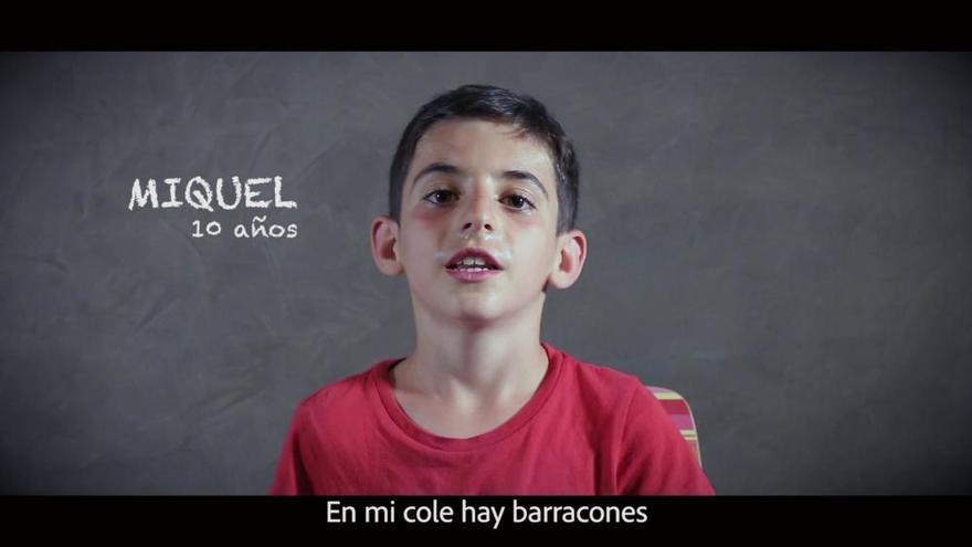 Un corto de los alumnos del CEIP Regina Violant de Almassora contra los barracones