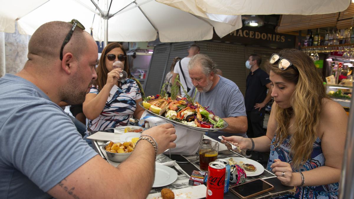 Mariscadas en los Restaurantes del mercado 