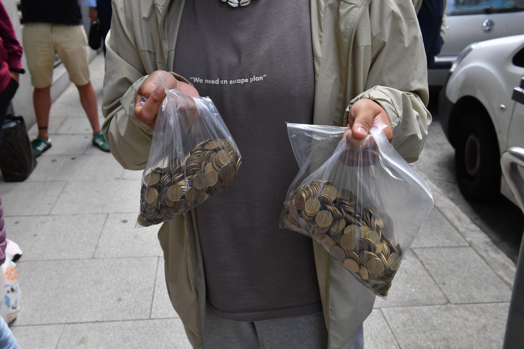 El Banco de España de A Coruña recoge las últimas pesetas