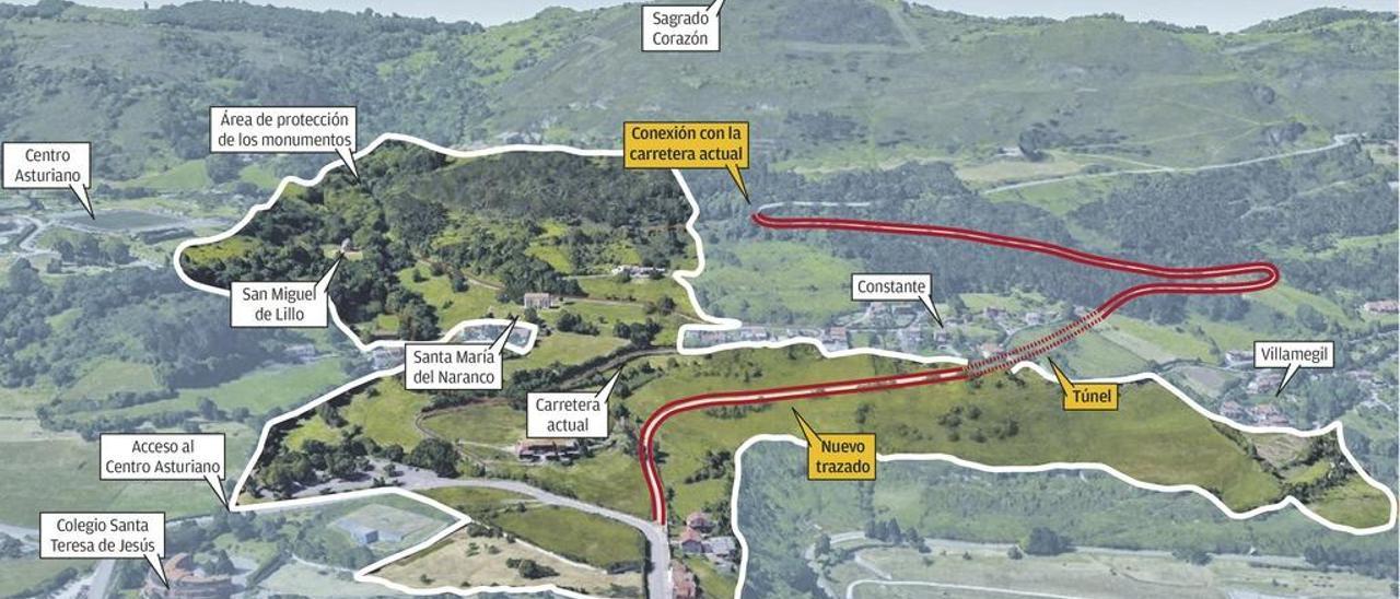 Oviedo desviará el tráfico en el Naranco para proteger sus joyas prerrománicas
