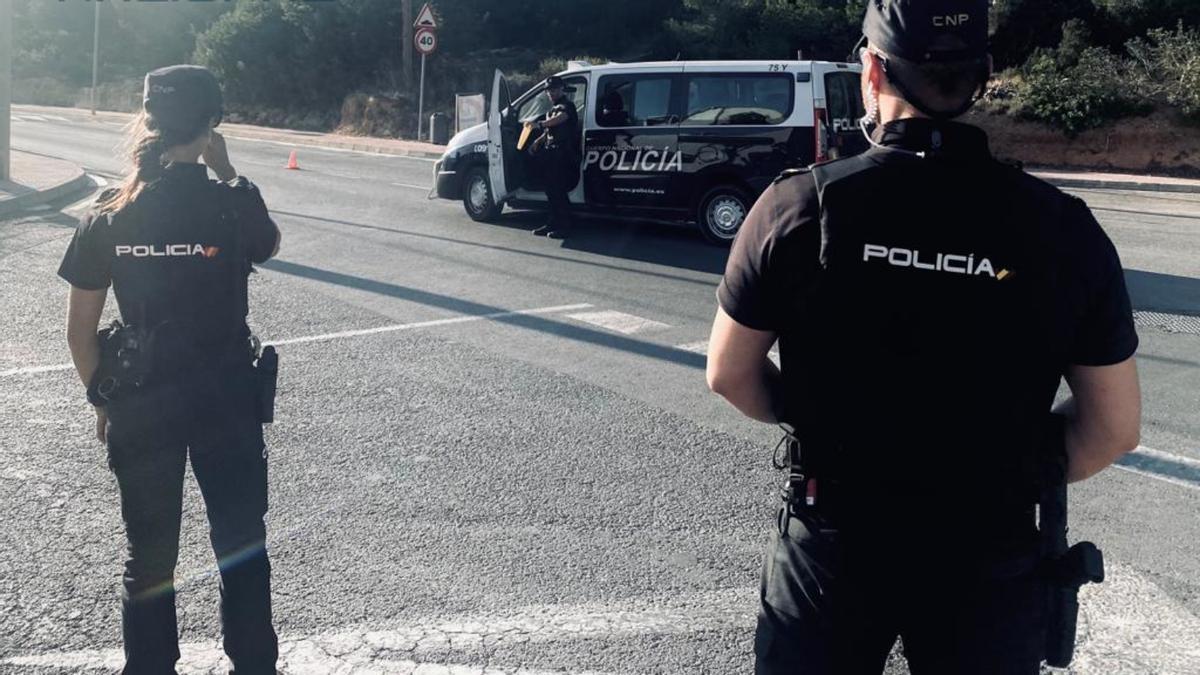 Dispositivo policial en Ibiza