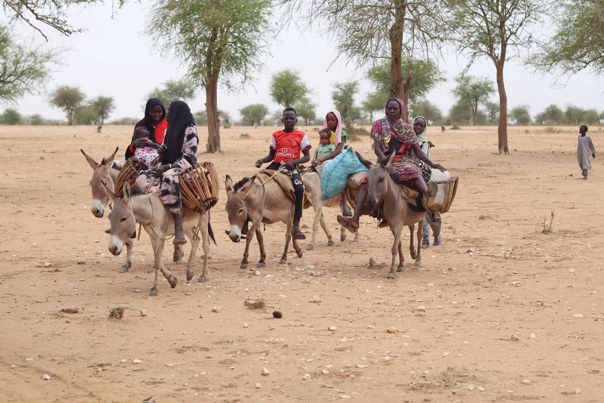 Éxodo de refugiados sudaneses hacia El Chad