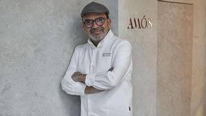 El cocinero Jesús Sánchez en Amós (Madrid).