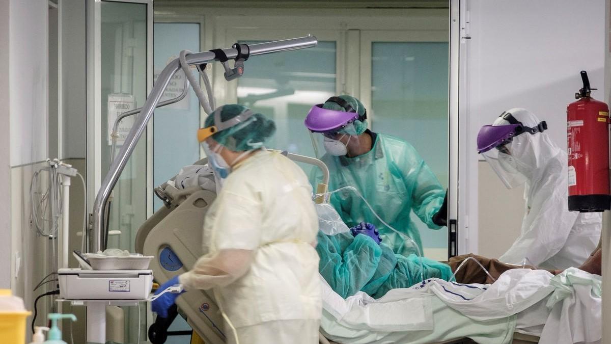 Planta del coronavirus en el Hospital Materno-Infantil de Gran Canaria.