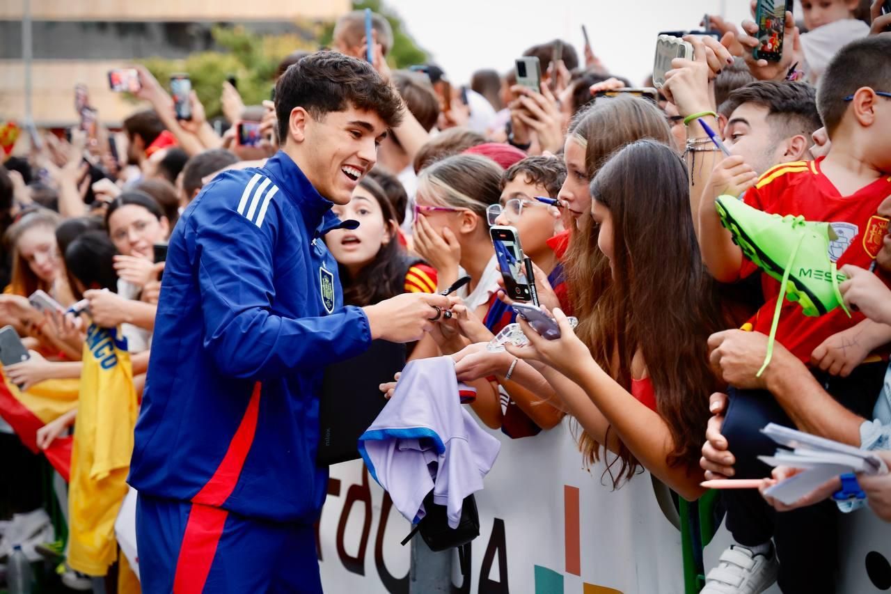La selección española en Córdoba: la afición se vuelca con los jugadores