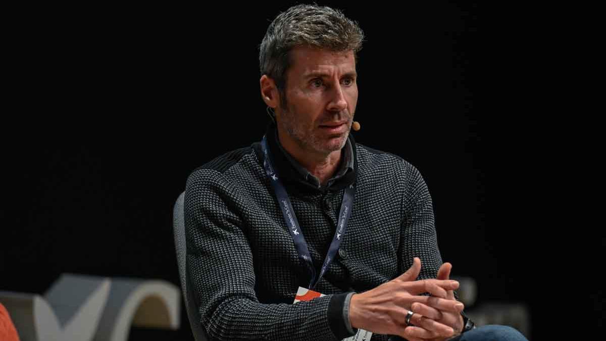 Enric Borràs, en el acto de clausura de la segunda convocatoria de EduCaixa.