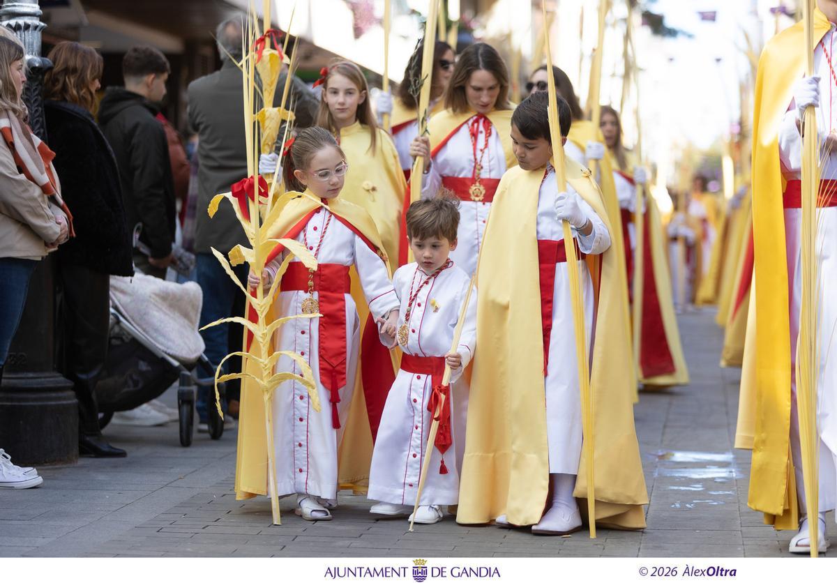 Gandia abre la Semana Santa con el Domingo de Ramos y el Vía Crucis Viviente