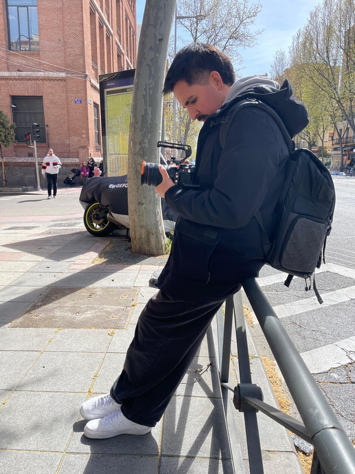 Álvaro Madrigal, durante una sesión de fotos.