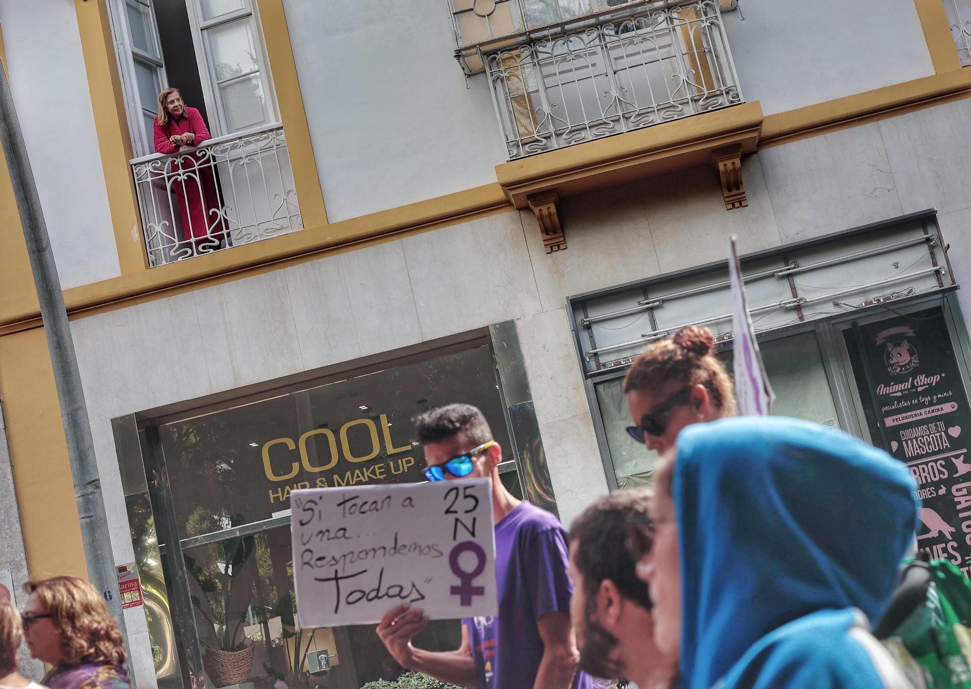 Manifestación por el 25N en Tenerife