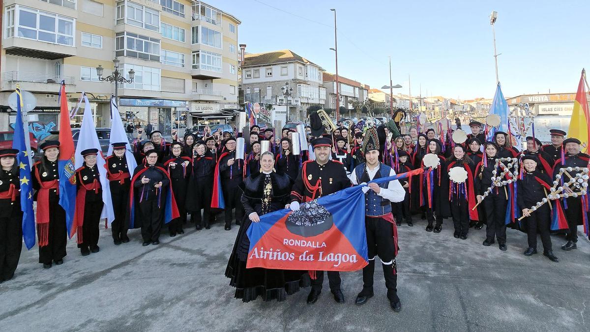 La rondalla de Baíña, en Baiona, debuta en un concurso del Ifevi histórico.