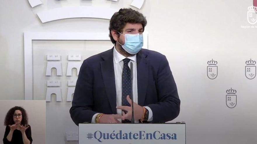 Miras, en la rueda de prensa.