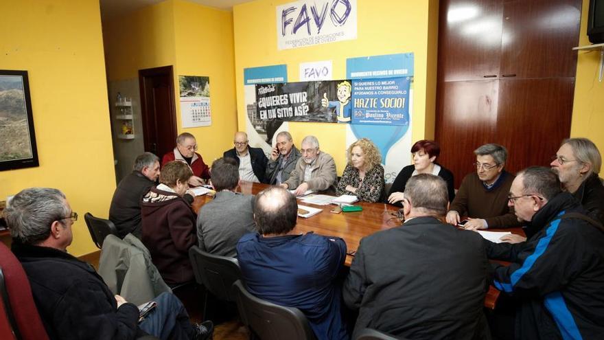 Una reunión de los miembros de la Favo.