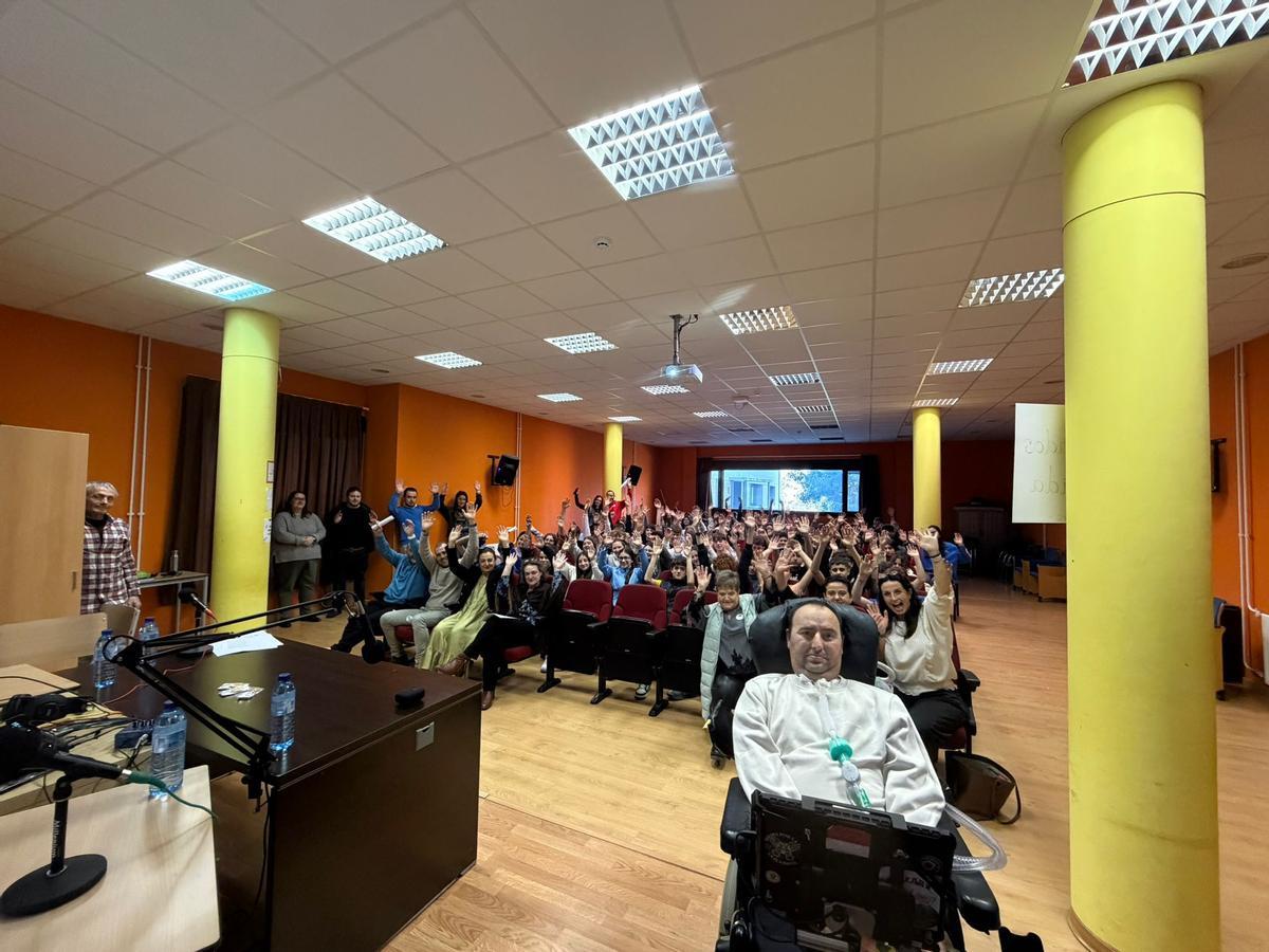 "Capi" en el instituto cangués.