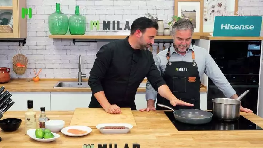 Cocinamos con Fernando Aliño un tataki de atún y niguiris de salmón