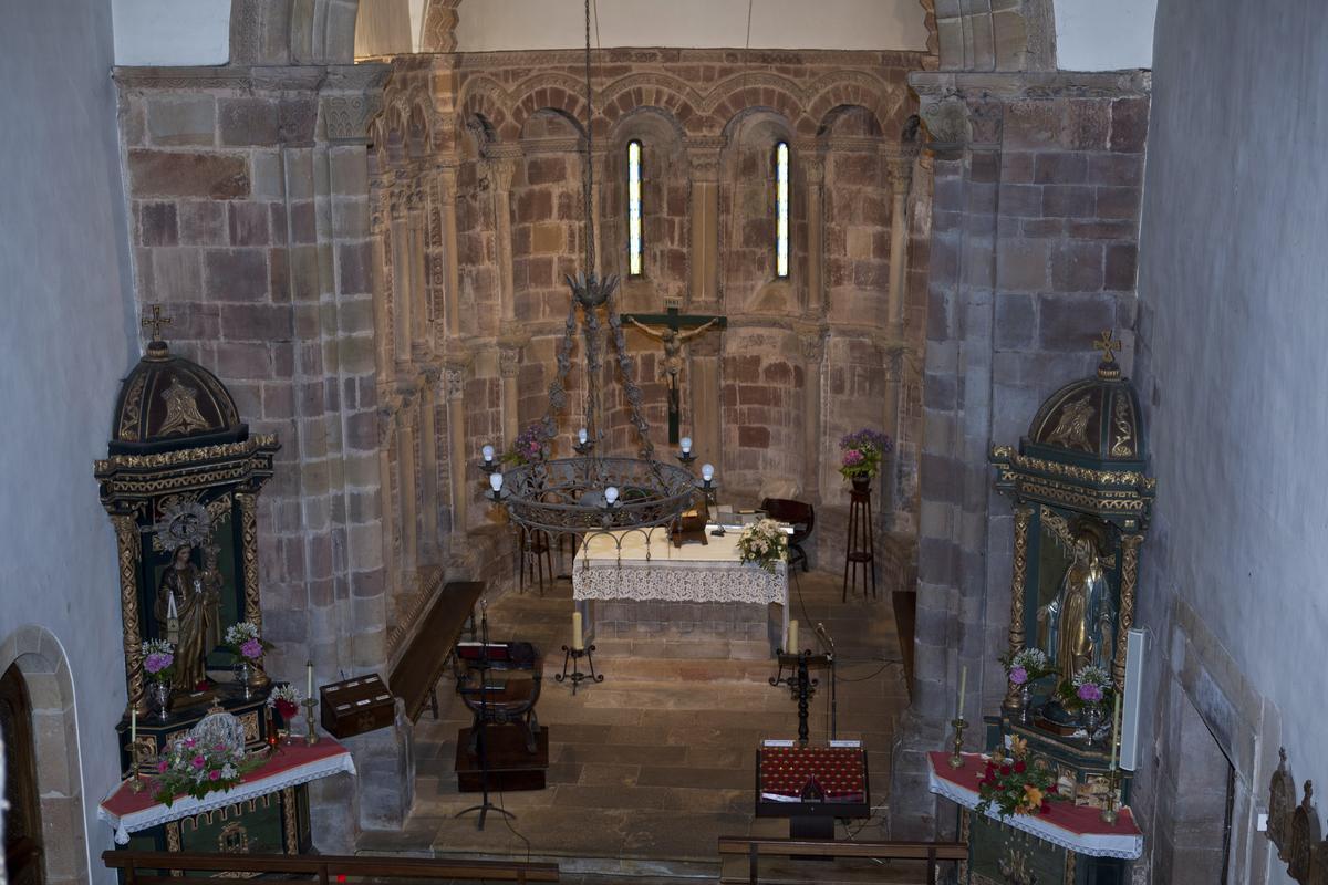 Interior de la iglesia.