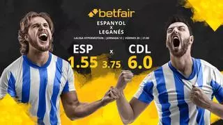 RCD Espanyol vs. CD Leganés: horario, TV, estadísticas, clasificación y pronósticos
