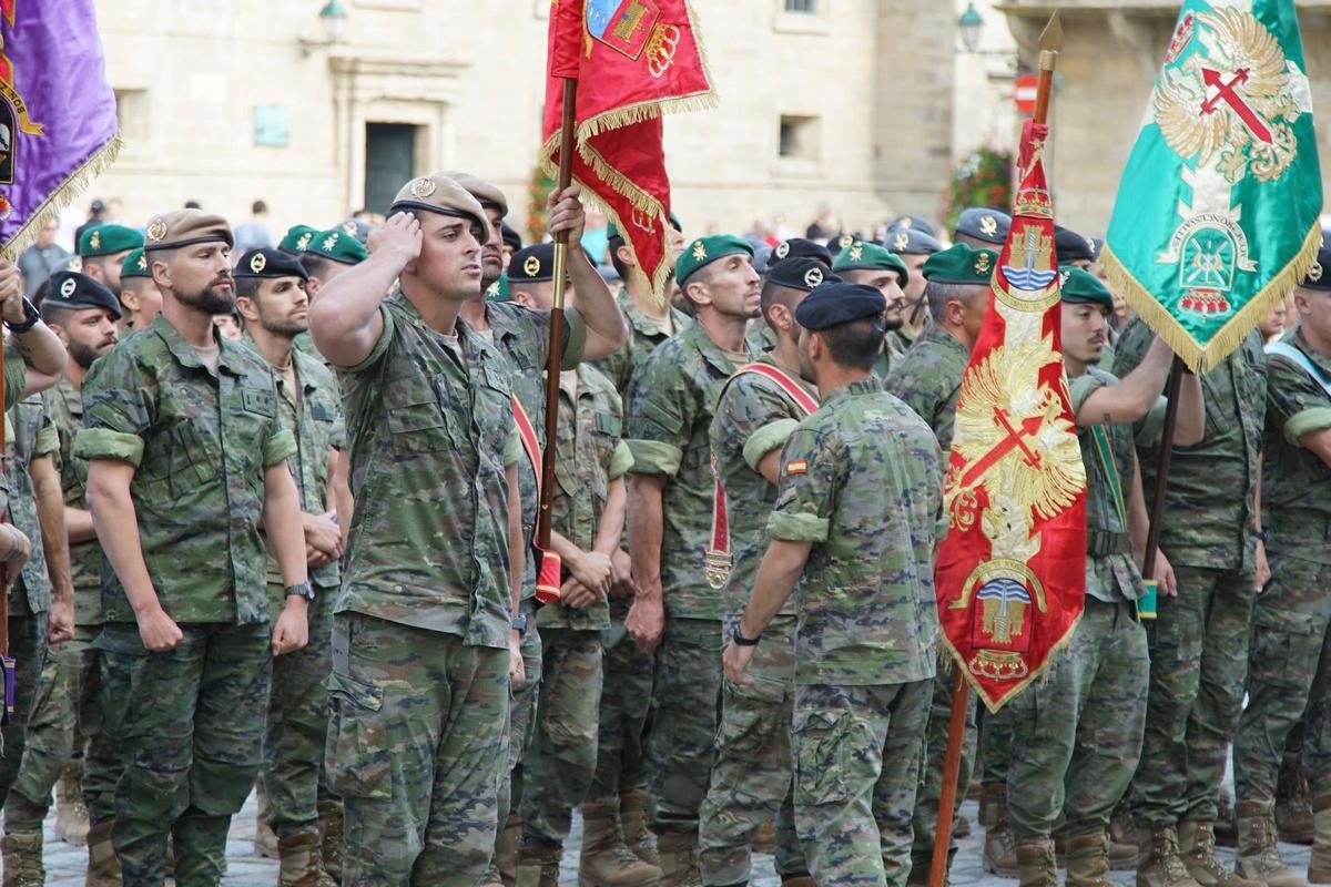 Entrega de premios tras la prueba por relevos de la Brilat en el Camino de Santiago