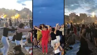 Contaminación y residuos, la otra cara de la verbena de Sant Joan