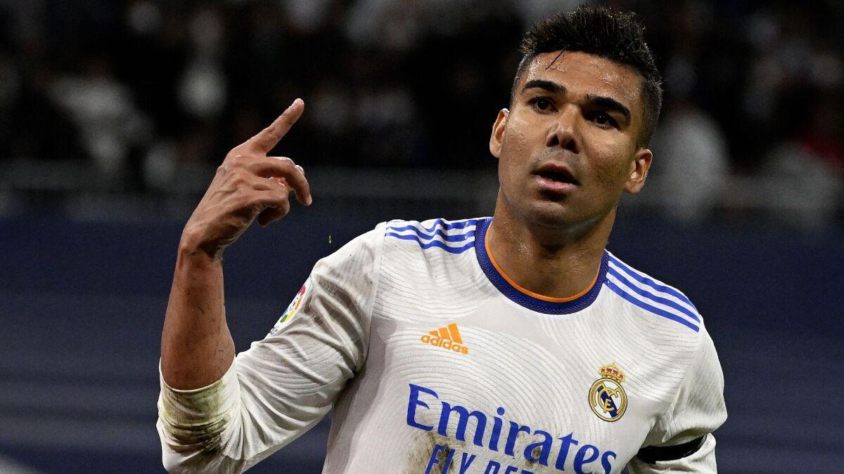 Carlos Casemiro, durante un partido con el Real Madrid