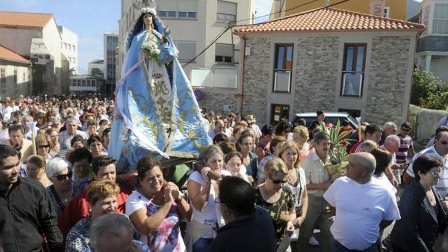 Procesión de los Milagros, en las fiestas de Caión.