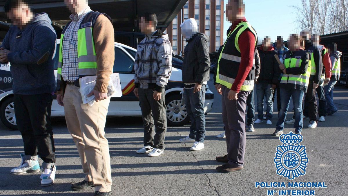 Algunos de los detenidos en la Operación Laya.